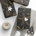 Golden Seashell Sunrise Wrapping Paper – Luxe Coastal Gift Wrap