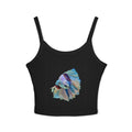 Betta Fish Art Crop Top — Pastel Siamese Fighting Fish Graphic Tank