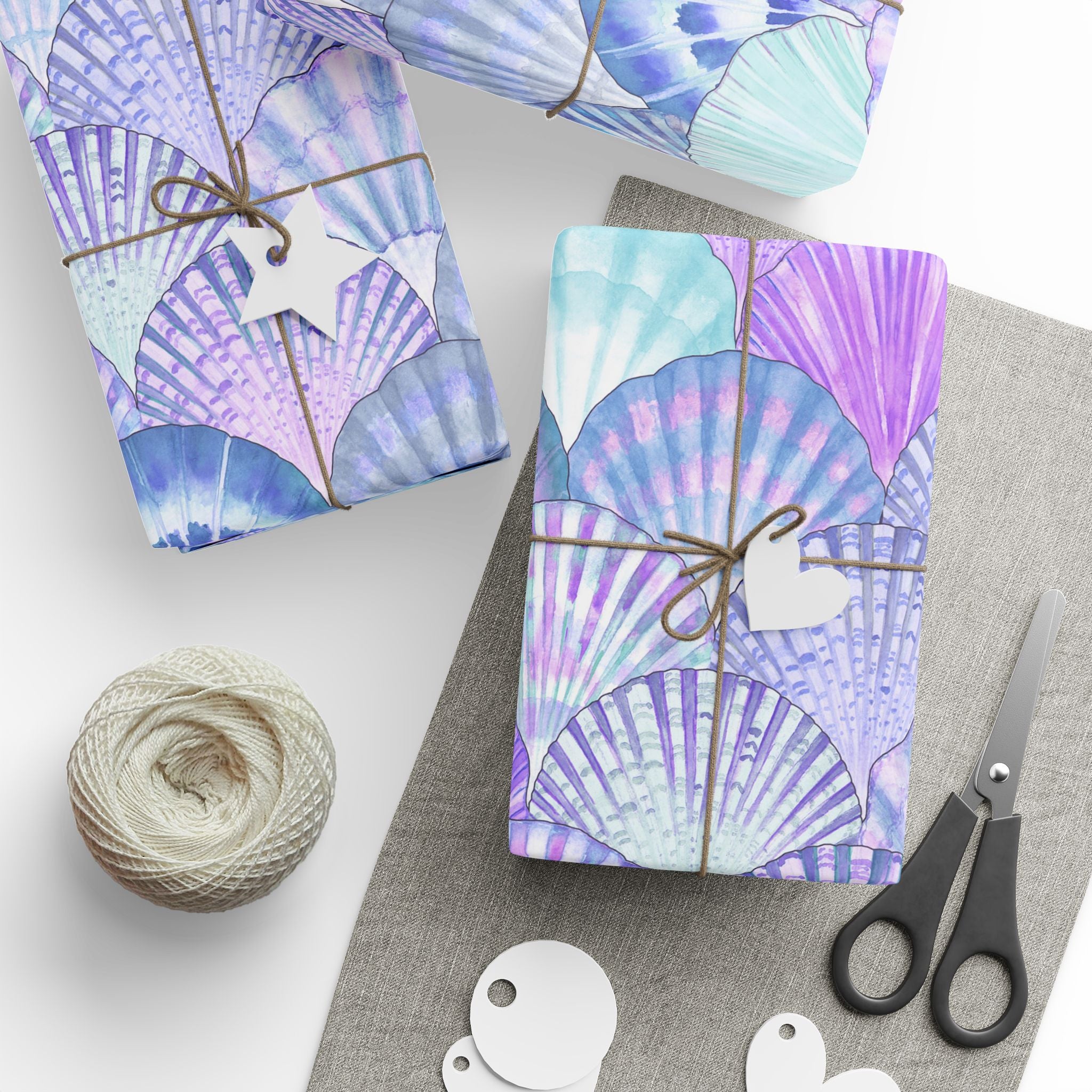 Lovely shell Wrapping Paper —  Seashell Gift Wrap
