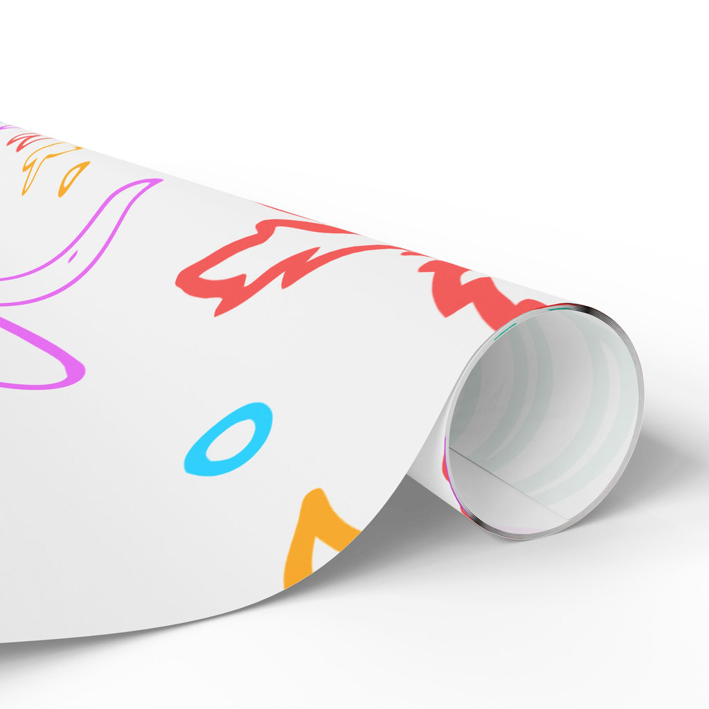 Summer Beach Pattern Wrapping Paper — Colorful Tropical Gift Wrap for Birthdays & Vacations