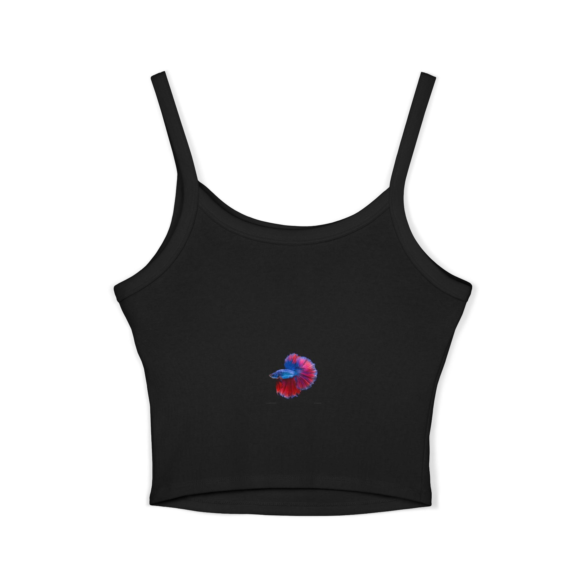 Betta Fish Tank Top — Colorful Siamese Fighting Fish Crop Tank for Women